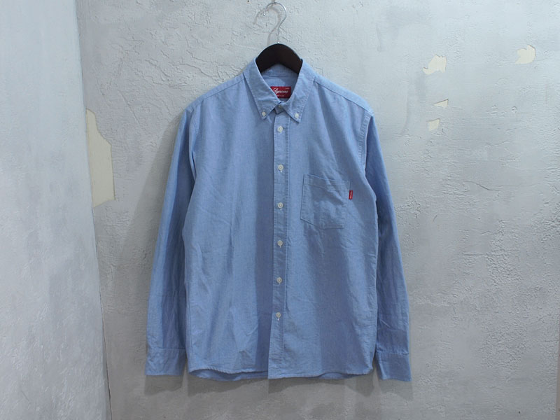 Supreme 'Oxford Shirt'オックスフォードシャツ シュプリーム L ブルー