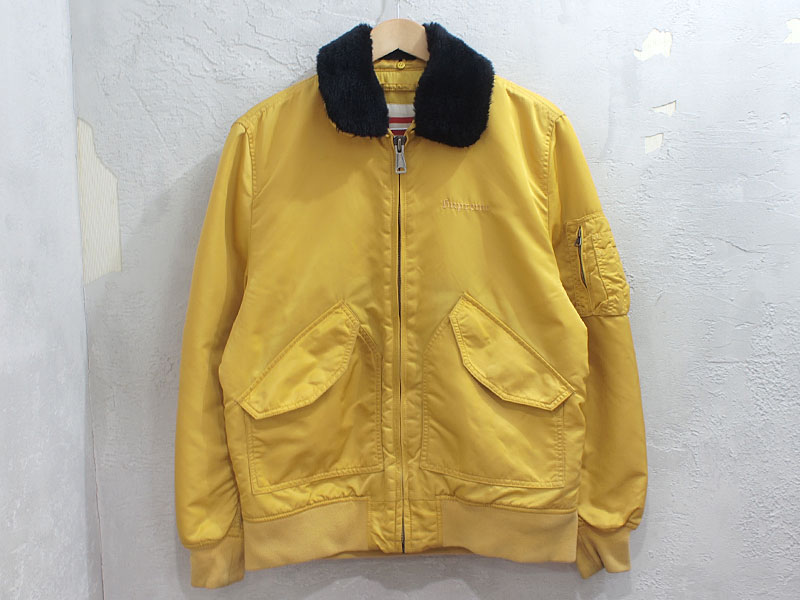 Supreme 'Tanker Jacket'タンカージャケット イエロー M CWU-45 星条旗