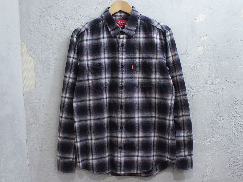 Supreme 'Hombre Plaid Flannel Shirt'オンブレチェック フランネル