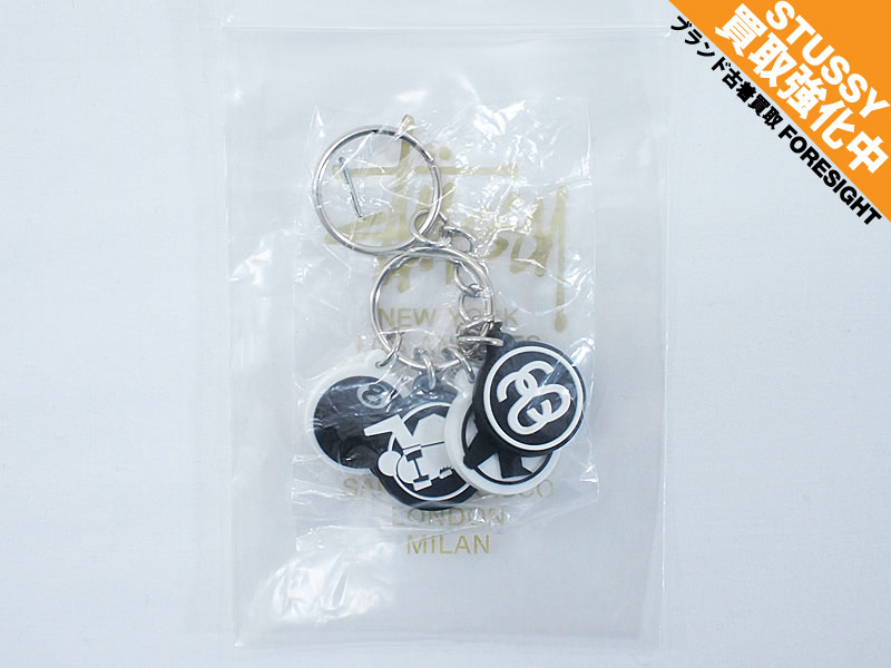 STUSSY キーホルダー キーチェーン SS LINK SSリンク サーフマン 8