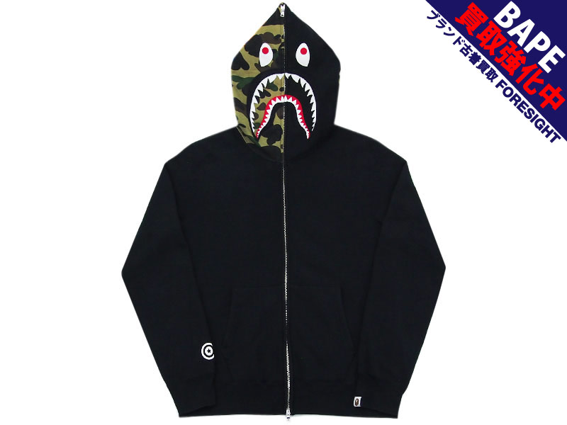 A BATHING APE 'SHARK FULL ZIP HOODIE'シャークパーカー フルジップ