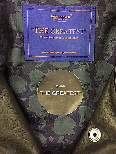 UNDERCOVER ( アンダーカバー ) 袖GIZ柄 シープスキンダブルライダース