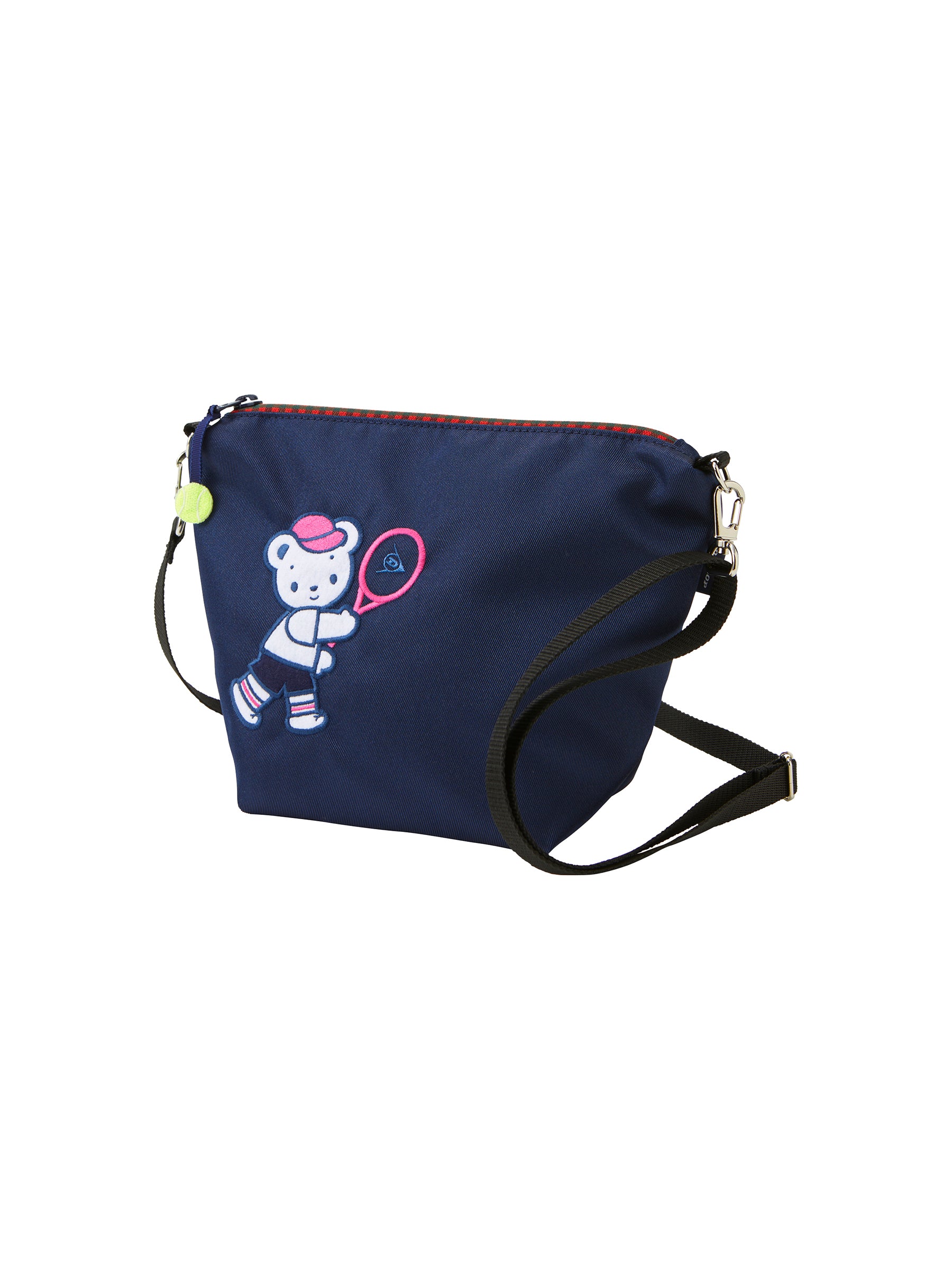 レスポートサック×ファミリアダークグレー×青系ファミリアチェックの