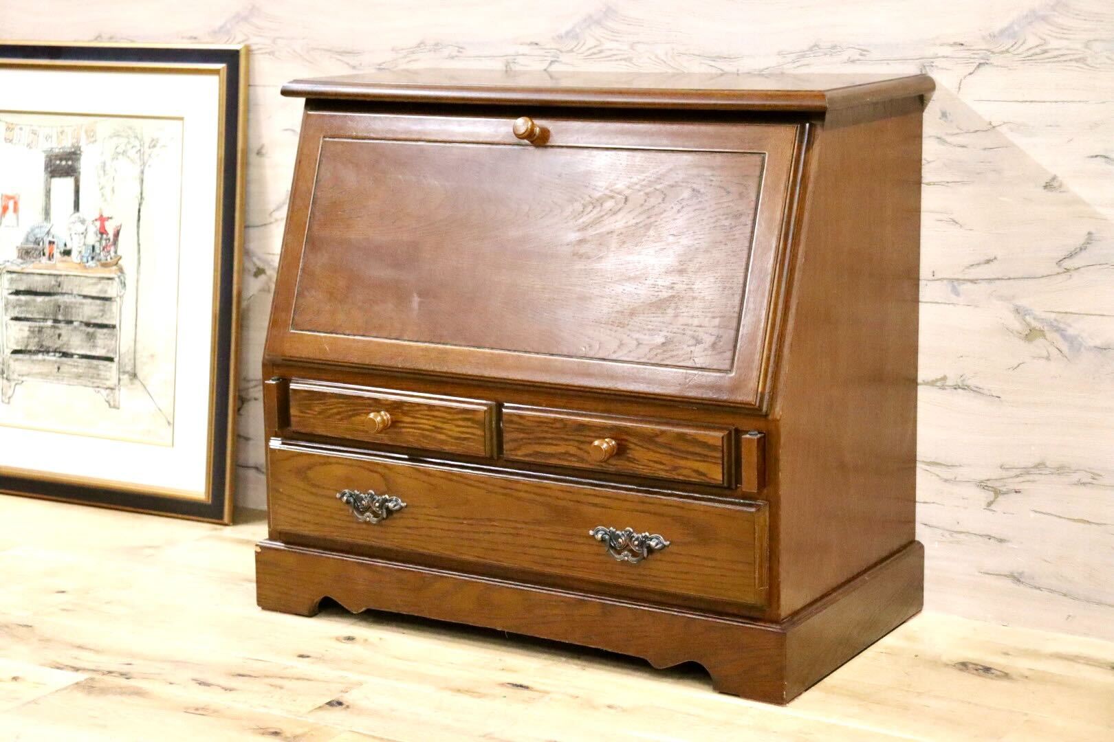 GMGS315○越後民芸 ライティングビューロー 座ビューロー ライティング