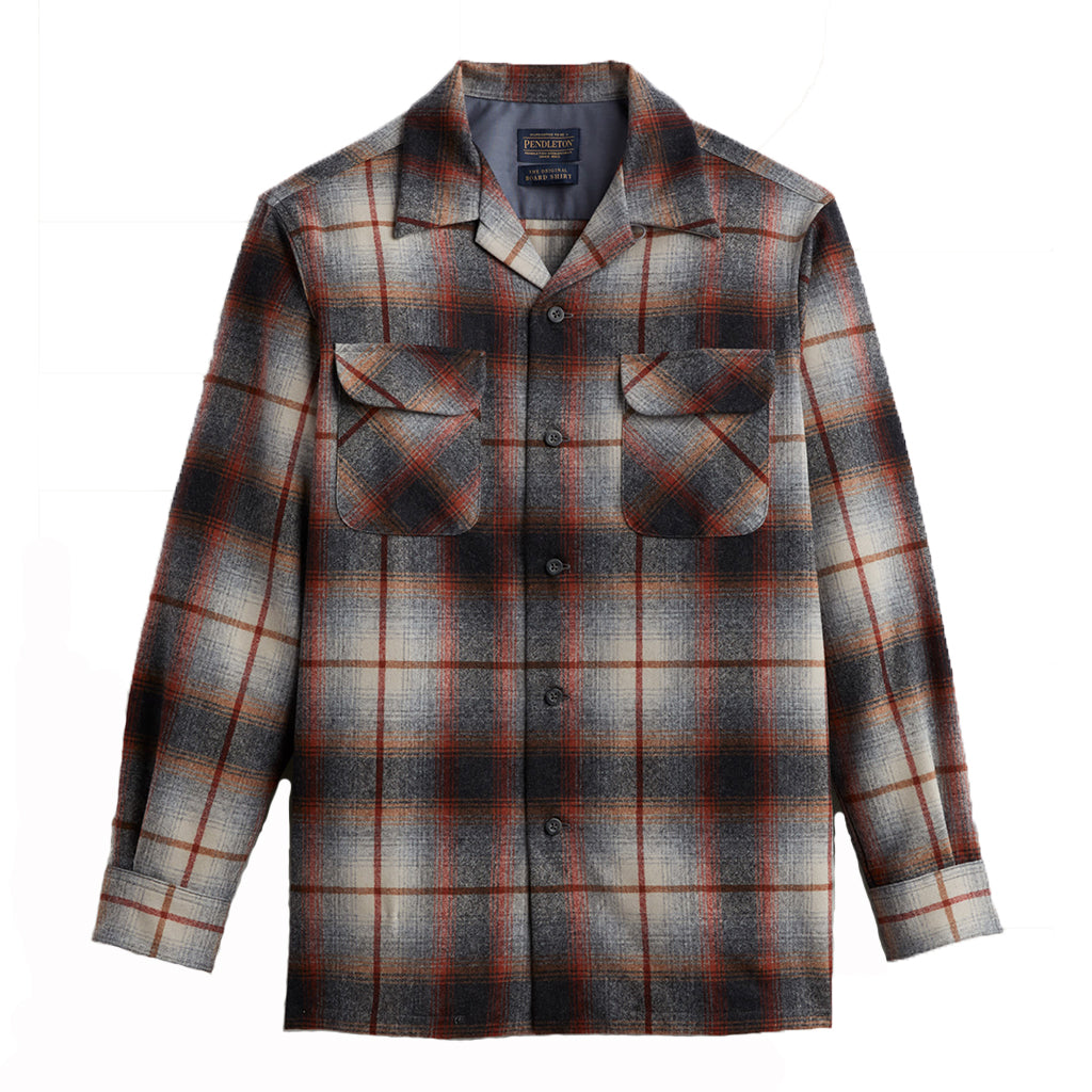 Pendleton | Board Shirt Copper/Grey Ombre Fall 23' | Button Down