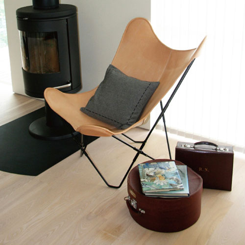 BKFチェア / ブラックレザー / cuero クエロ [ BKF Chair バタフライ