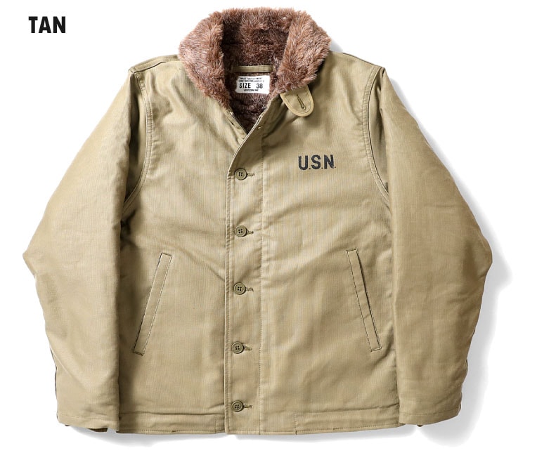 HOUSTON / ヒューストン 5N-1X N-1 DECK JACKET - TIGHT model -(BACK