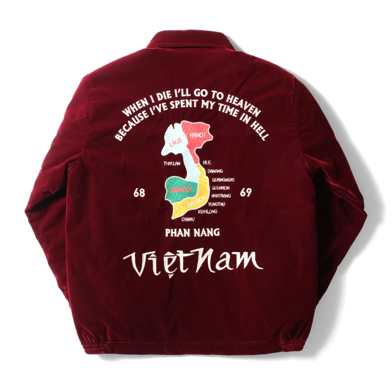 HOUSTON / ヒューストン 51382 VELVETEN VIETNAM JACKET (MAP) / 別珍