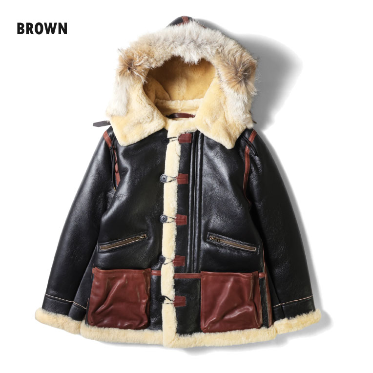 HOUSTON / ヒューストン 8230 MOUTON B-7 FLIGHT JACKET / ムートンB-7