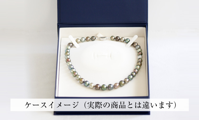 白蝶パールセミバロックネックレス【大きさ8.4-10.8mm・長さ43cm