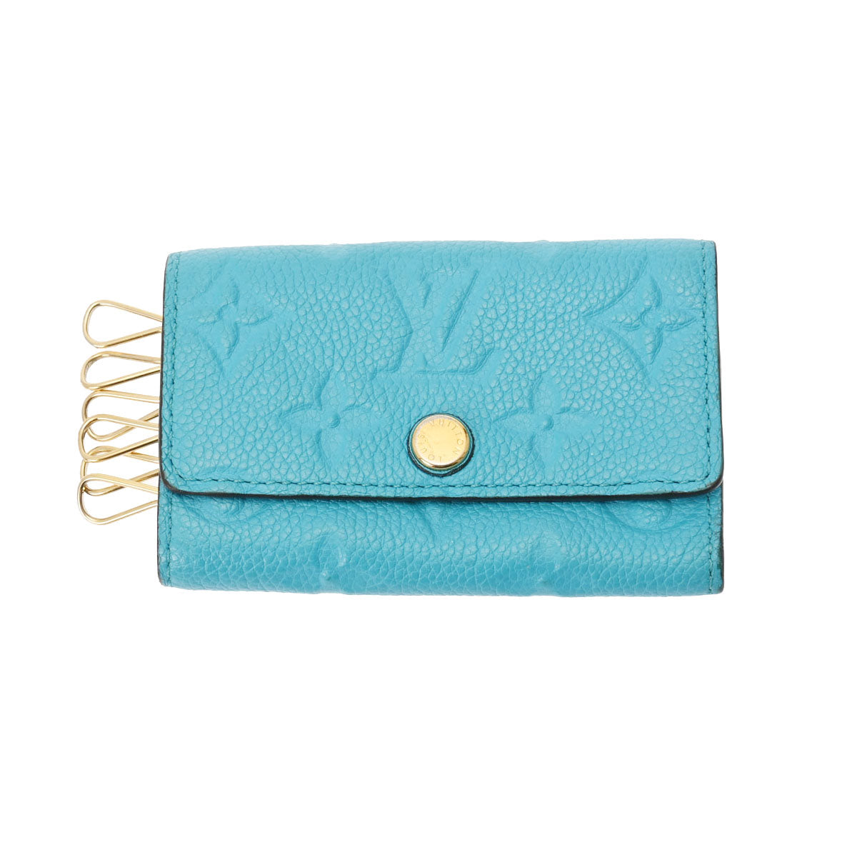 ルイヴィトンミュルティクレ 6 43006 ターコイズ レディース レザー