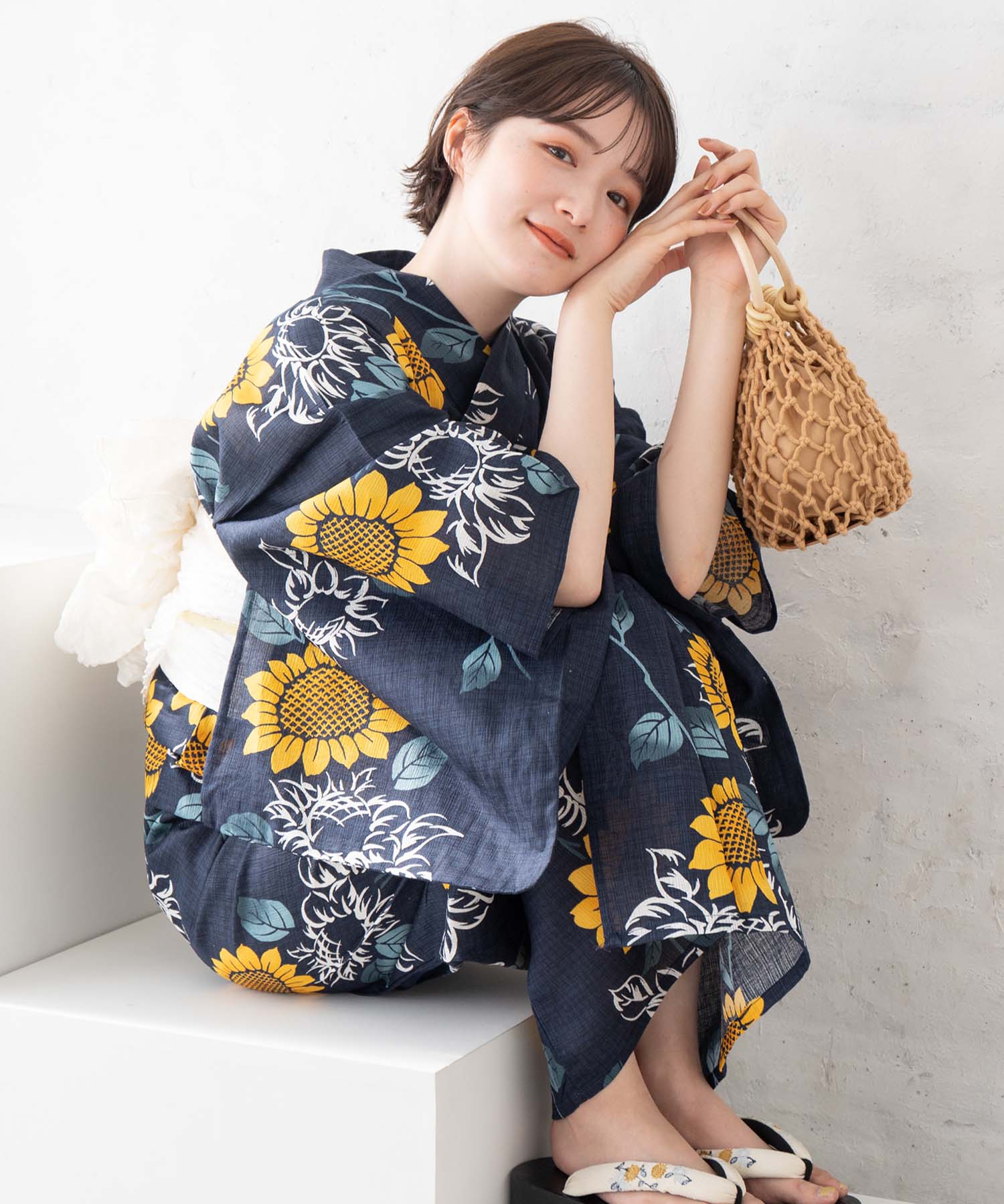 ゆかた館グレース こだわり浴衣Sサイズ5点セット こだわり浴衣 5点