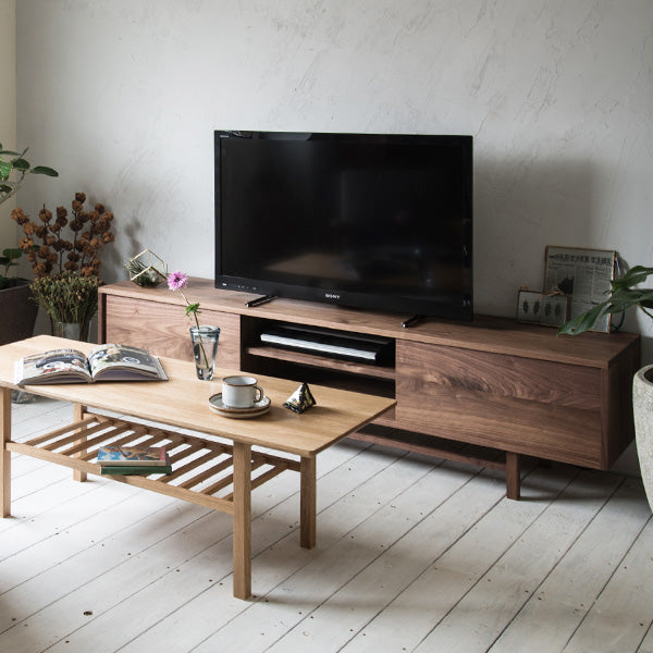 TV Board 1800 | オーク/ウォルナット無垢材 | 北欧家具 北欧