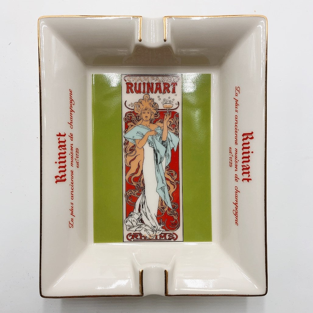 ミュシャ「 RUINART ルイナール・シャンパンの灰皿」 | ギャラリーK