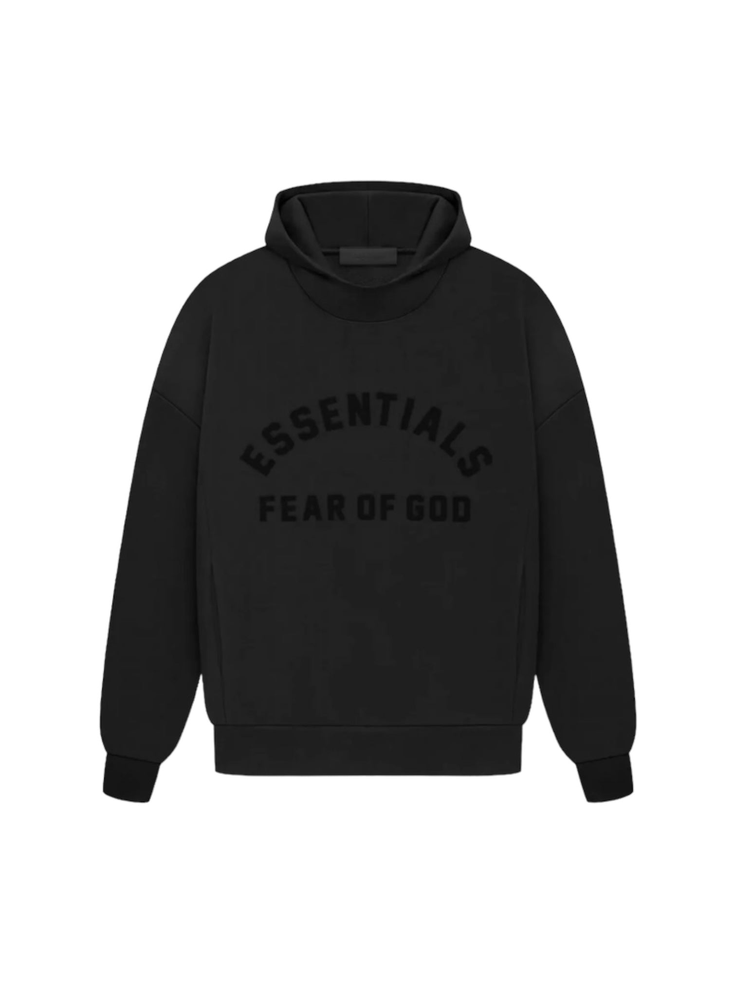 Essentials Fear of God Jet Black Hoodie SS23 – Genuine Design