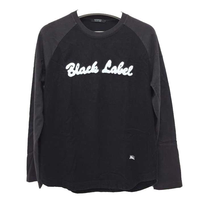 バーバリーブラックレーベル BURBERRY BLACK LABEL ロンT ラグラン切替