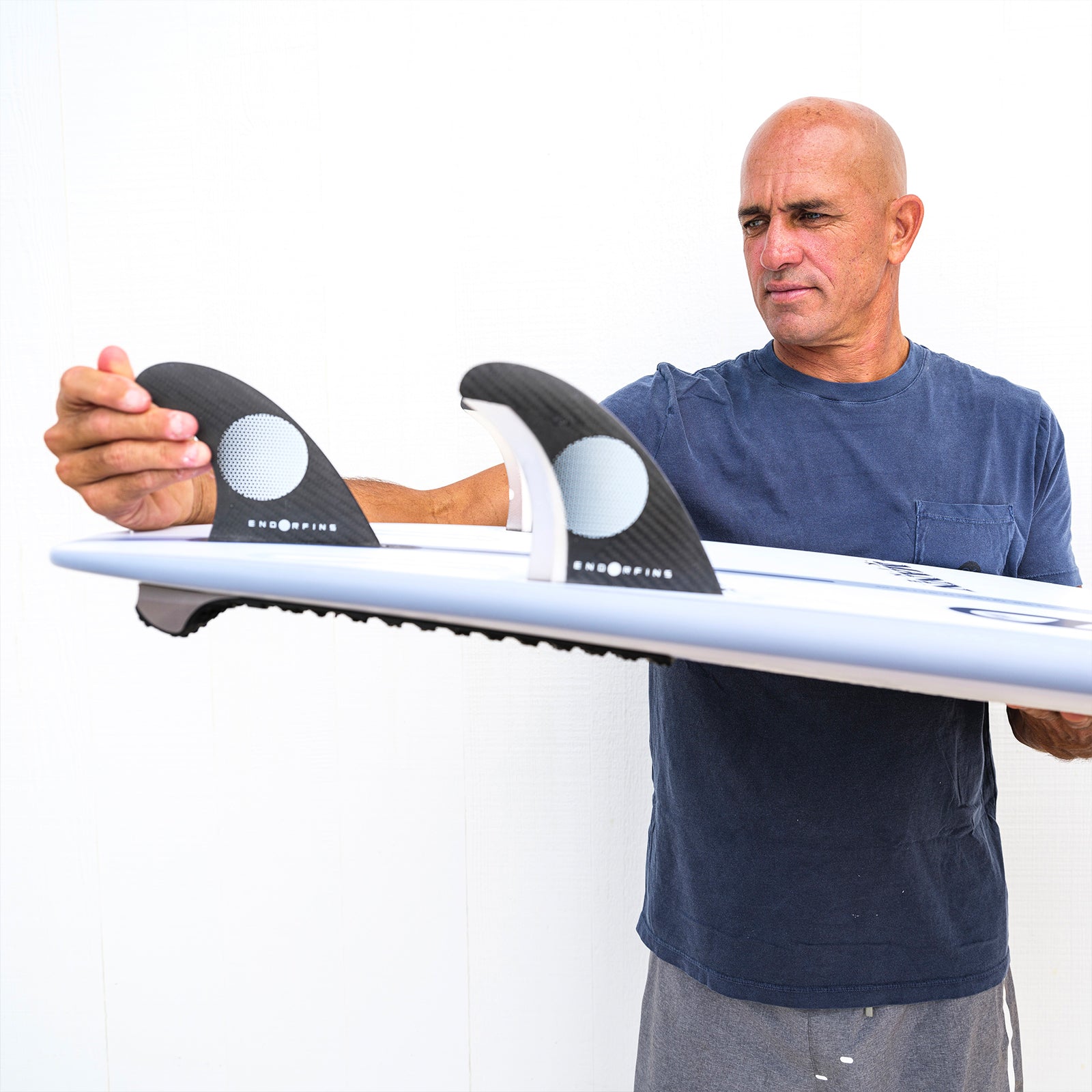 ENDORFINS SLATER KS1 3 FIN LARGE 2 TAB - Black/Black – Hawaiian