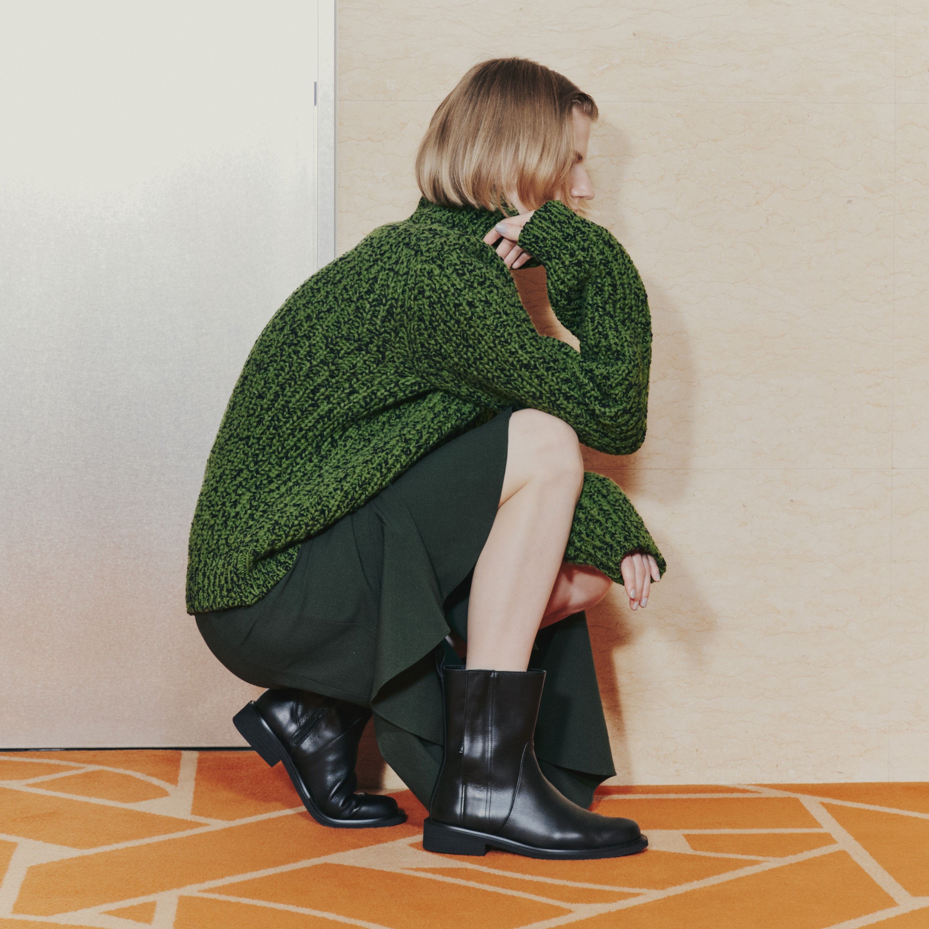 SALE】サイドジップミドルブーツ/651414