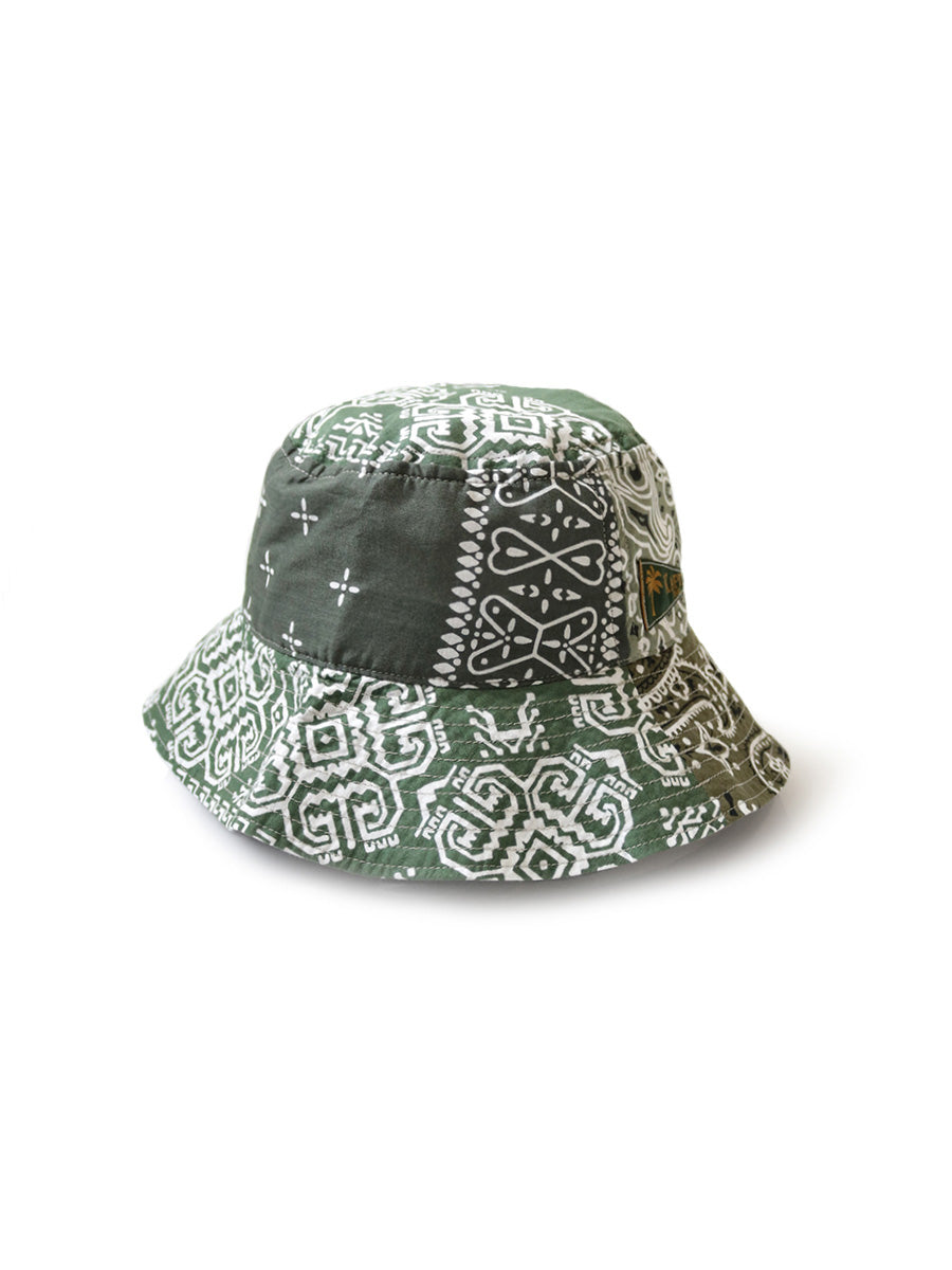 Kapital Bandana Patchwork Bucket Hat (Long Brim) cap – HARUYAMA