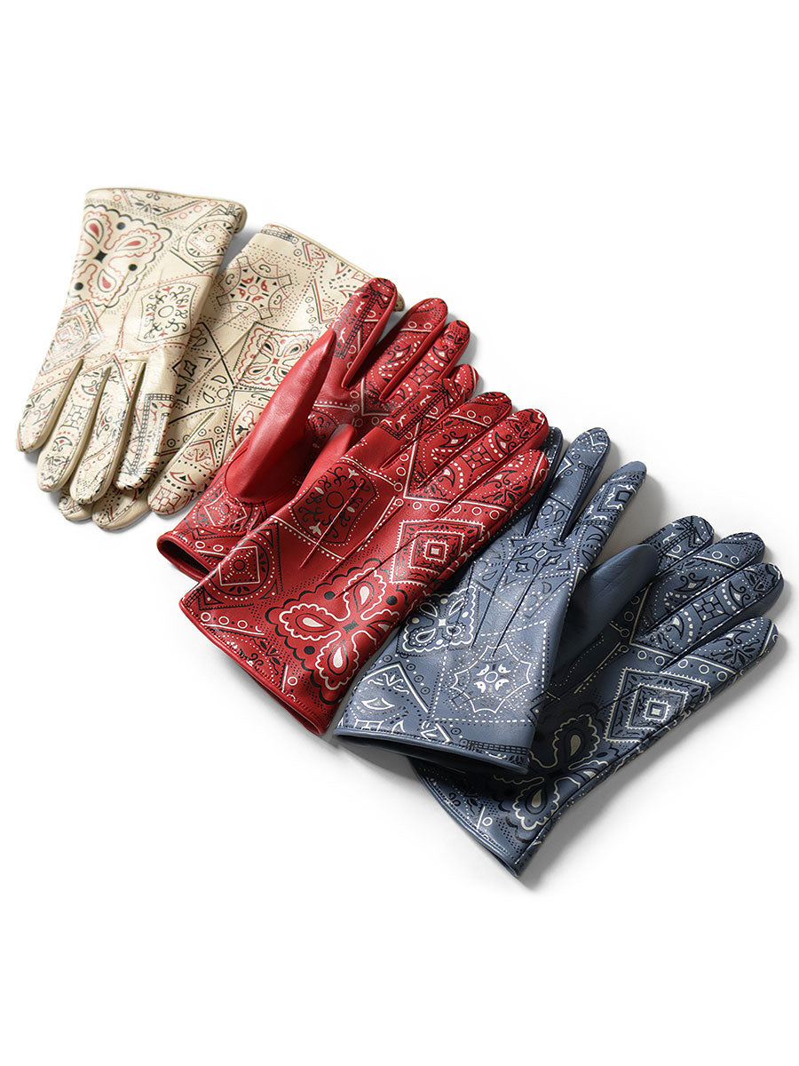 Kapital Leather Cookie Bandana Gloves – HARUYAMA