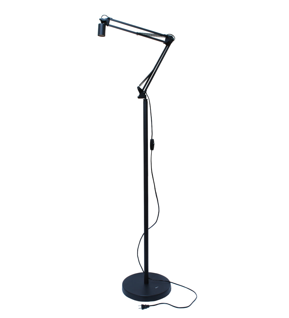 HaruDesign スウイングアーム式フロアスタンド ソケット口金サイズE26