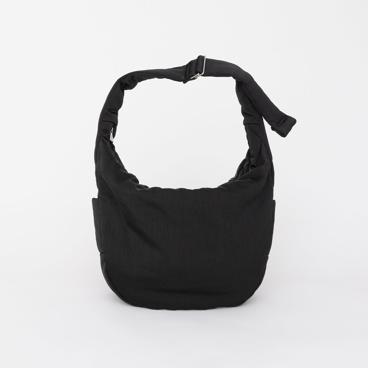 ANNIE PUFFER BIG MOON BAG / CERATO BRIGHT | Padded nylon shoulder