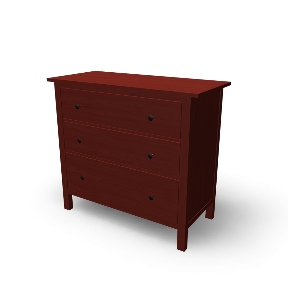 HEMNES 3 drawer chest - Design and Decorate Your Room in 3D
