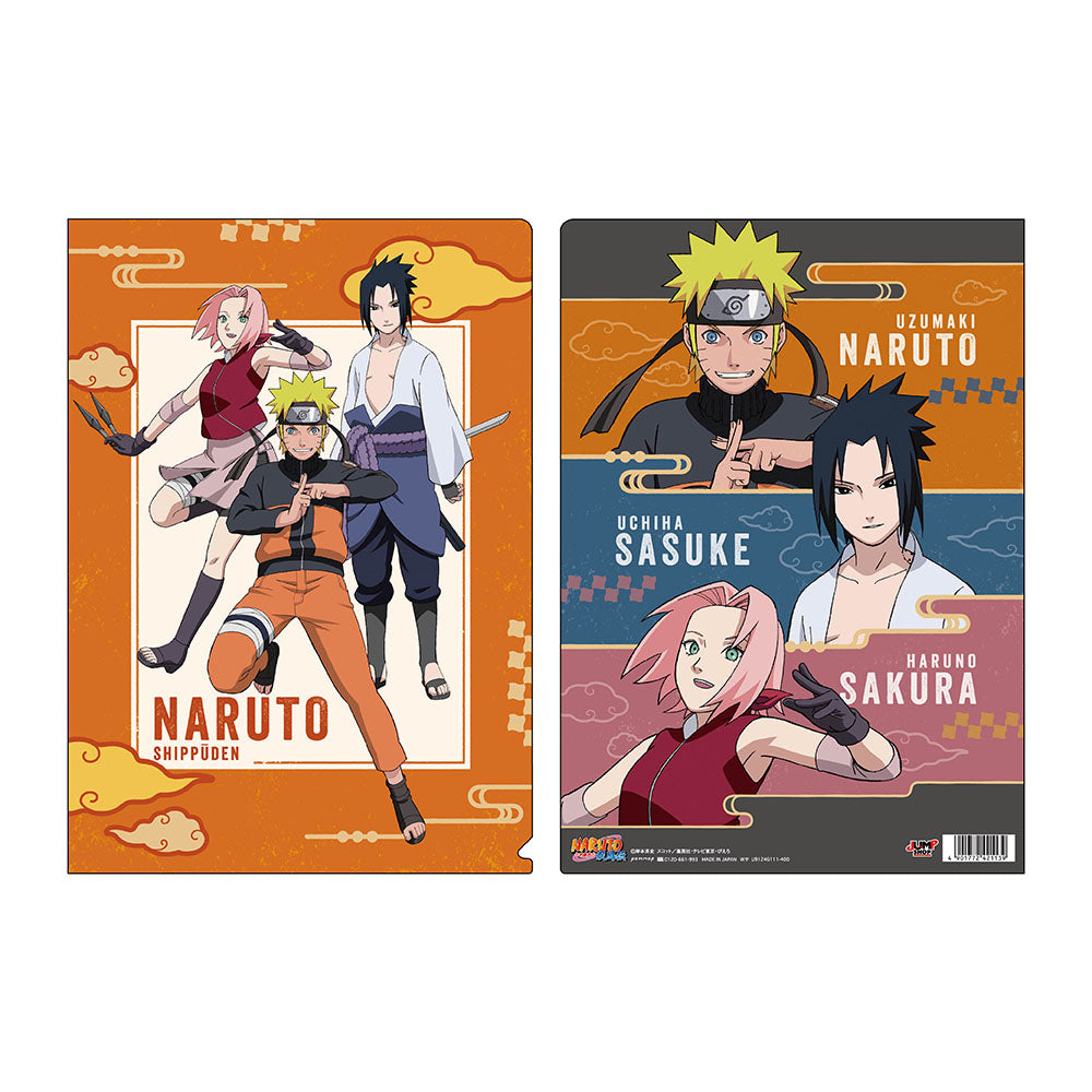 NARUTOA4クリアファイル（A ナルト・サクラ・サスケ）＜ジャンプ