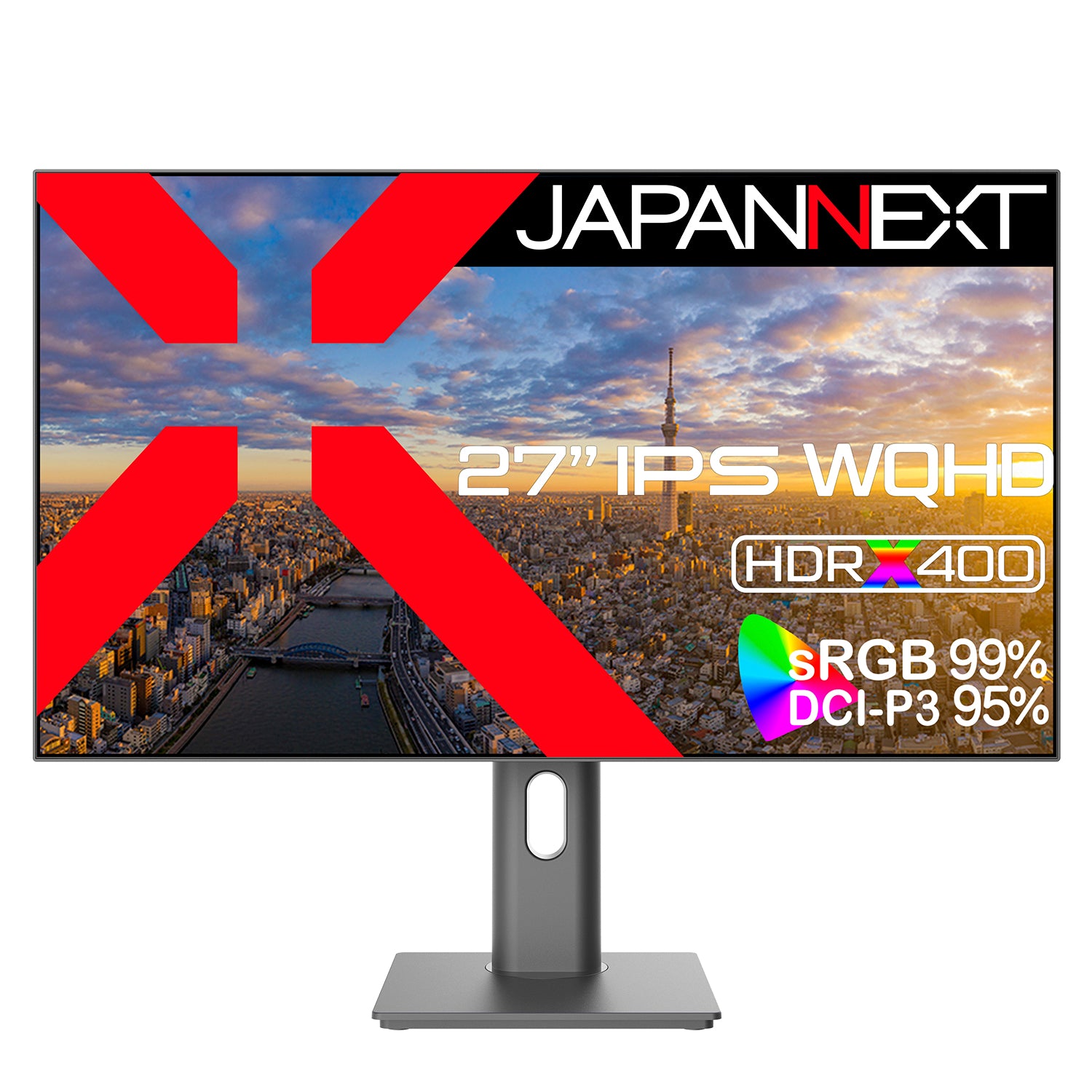 JAPANNEXT 27インチ IPSパネル搭載 WQHD(2560x1440)解像度 液晶