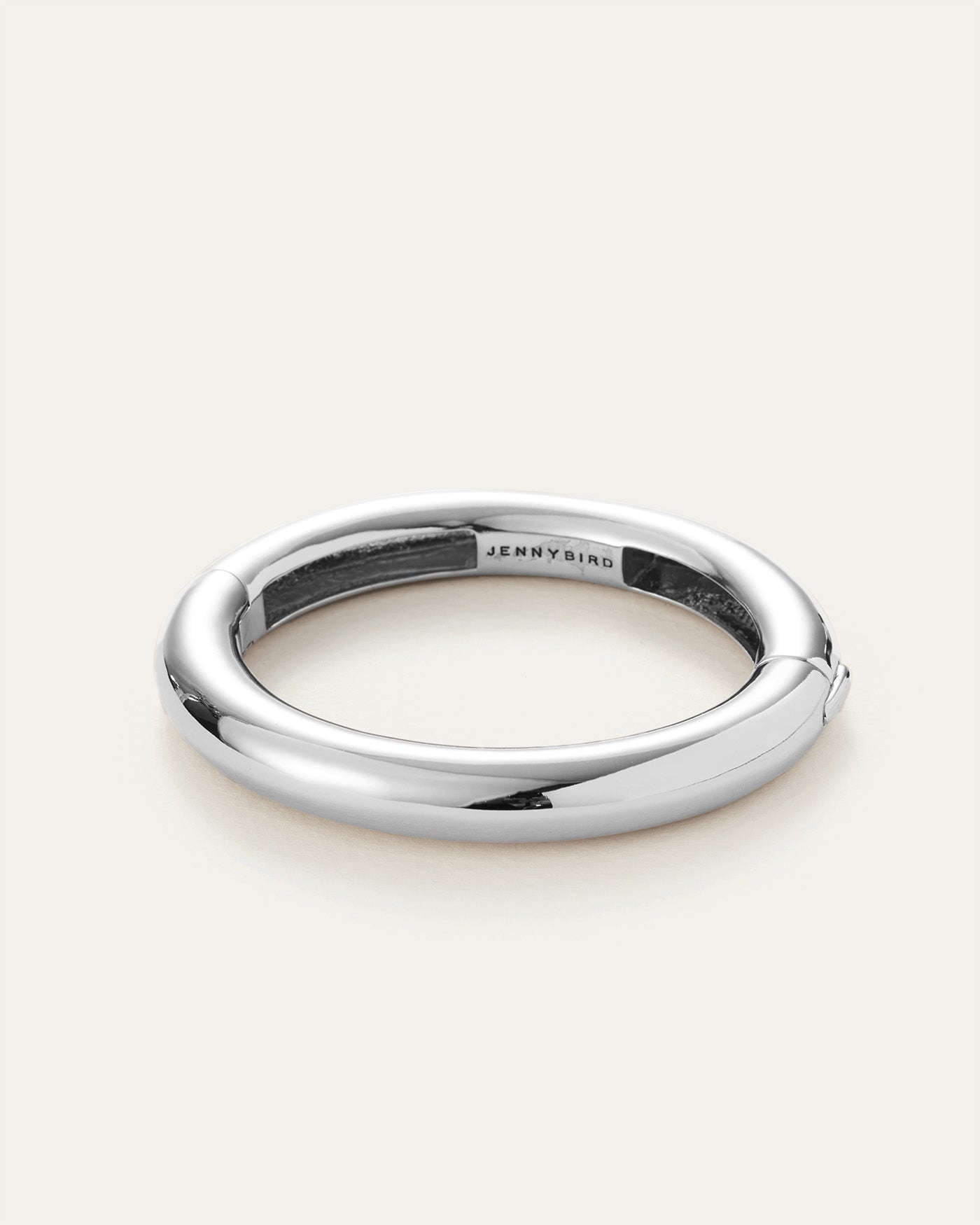 Gia Mega | Thick Silver Bangle Bracelet | JENNY BIRD