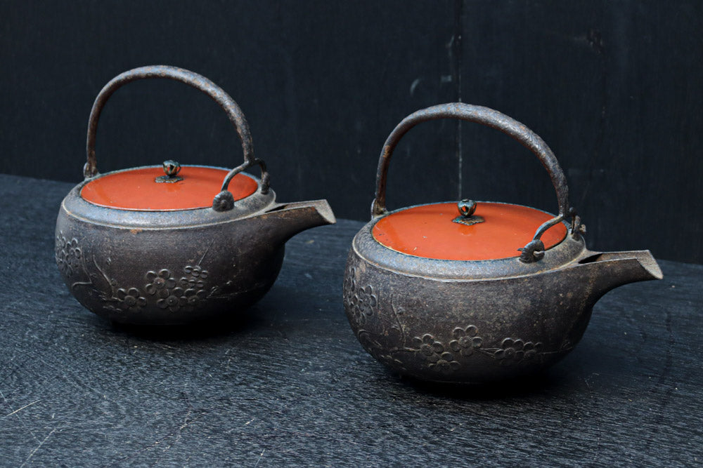 lucia 骨董 銚子 酒器 鉄 器 ＆ 小鉢宝船 5つ lucia 骨董 銚子 酒器 鉄