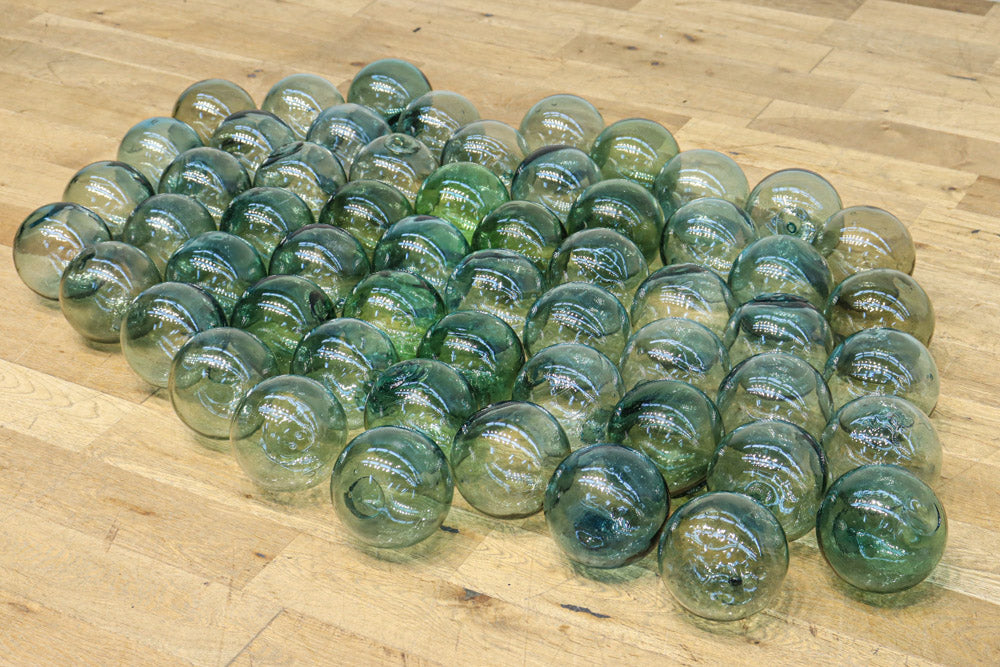 気泡を含んだガラスの浮き玉 DC6136 在庫52個 – 古福庵 [ KOFUKUAN