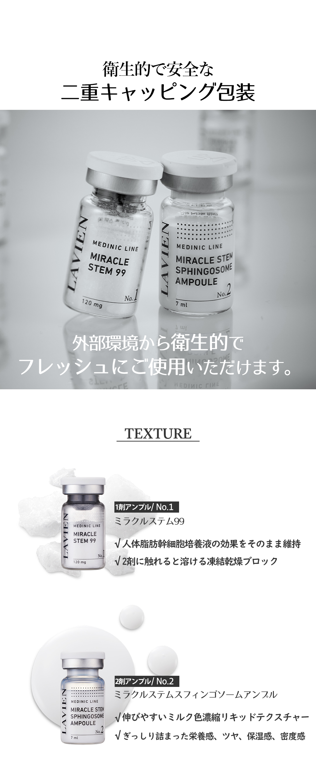 LAVIEN ミラクルステム99プログラム【ヒト幹細胞培養液99.6