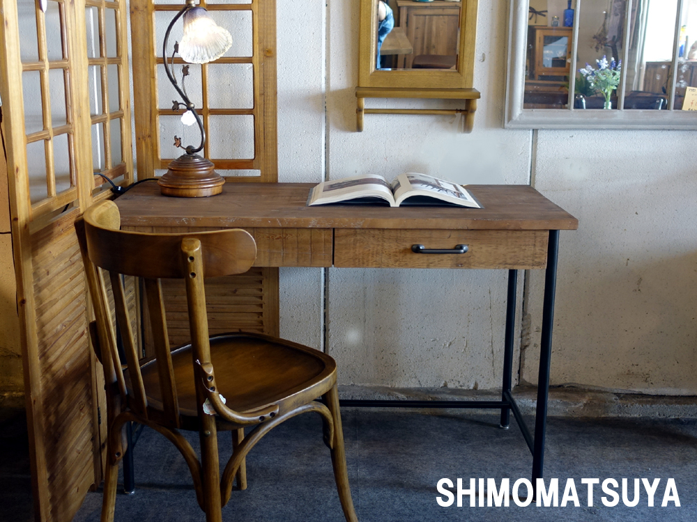 ラン デスク パイン古材仕様 90cm ラン デスク パイン古材仕様 90cm