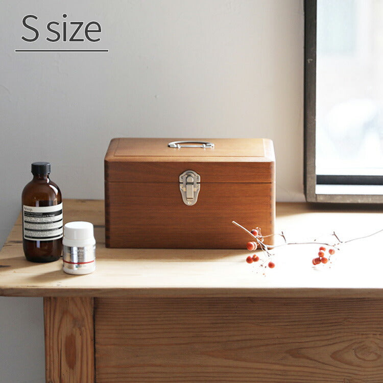 ツガの救急箱 Sサイズ 倉敷意匠 薬箱 木箱 収納ボックス 収納