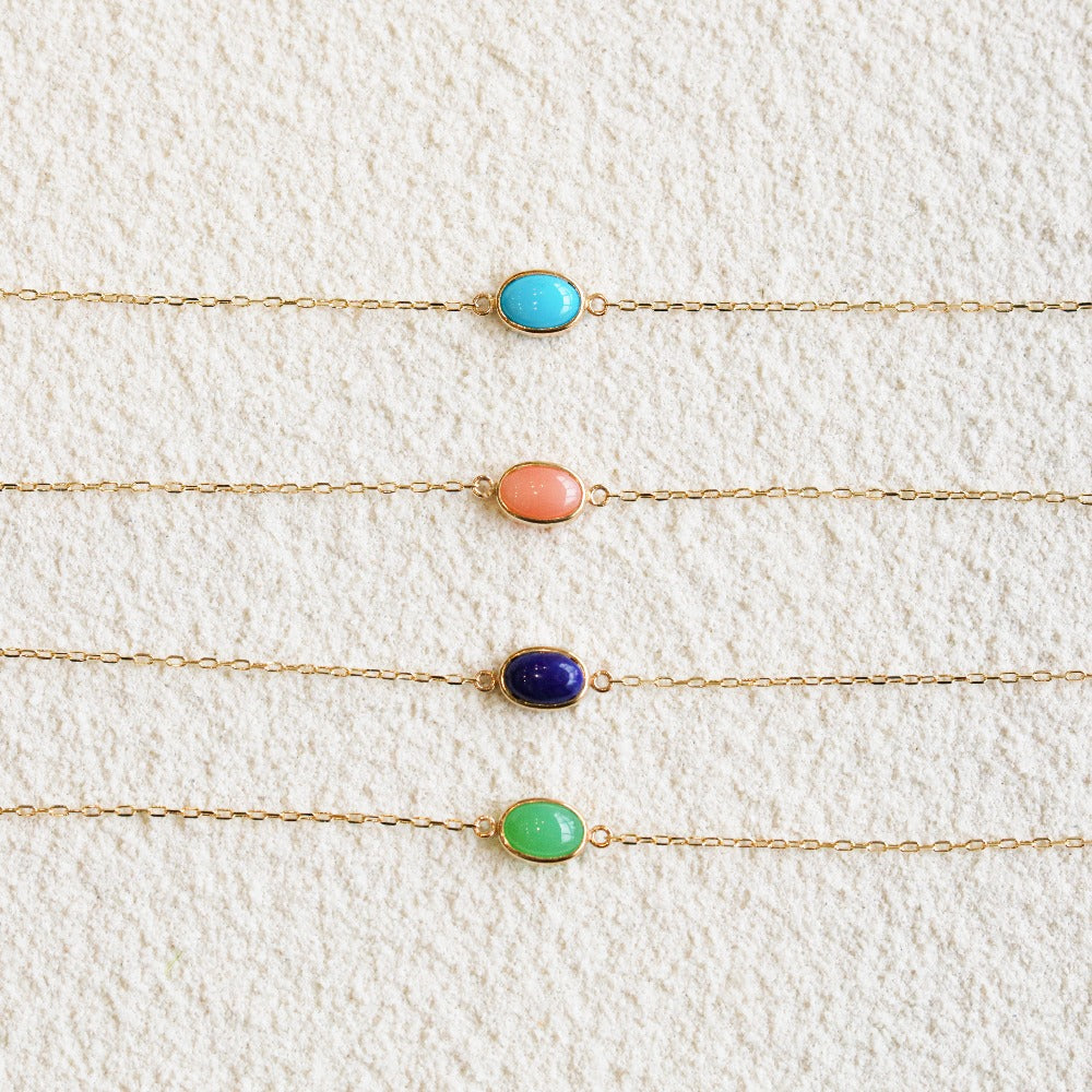 L&Co.(エルアンドコー)】ブレスレット｜K10 カラーストーン