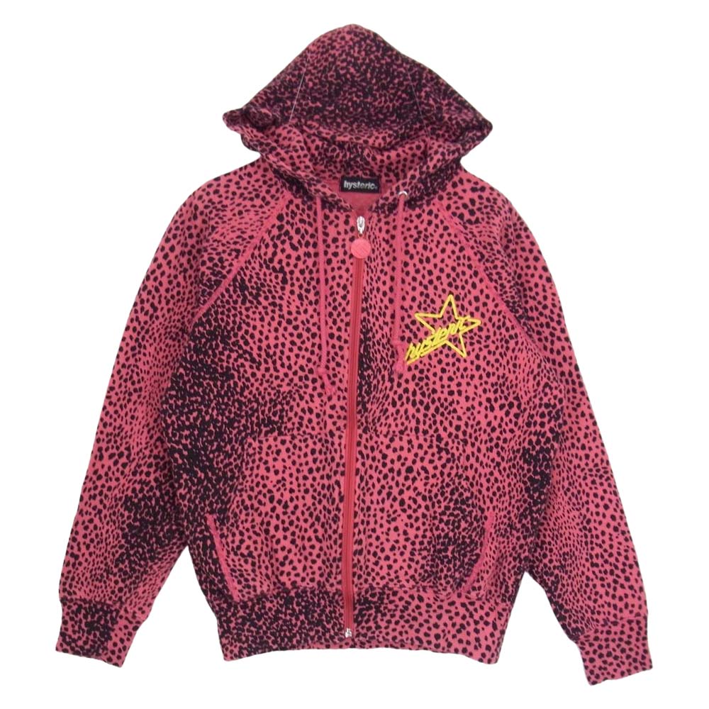 HYSTERIC GLAMOUR ヒステリックグラマー レオパード ジップ パーカー