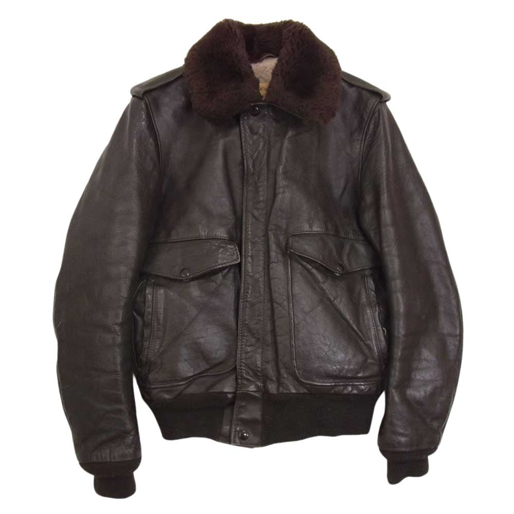 schott ショット TYPE G-1 レザーフライト ジャケット ブラウン系 36