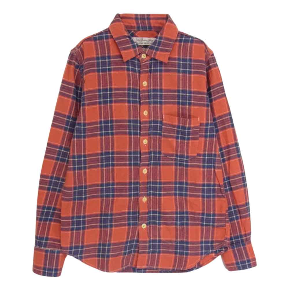 REMI RELIEF レミレリーフ ネル チェック シャツ レッド系 S【中古