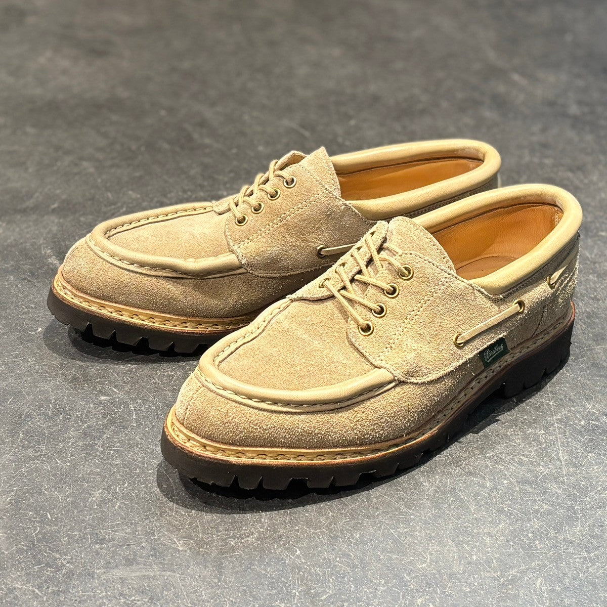 極美品【Paraboot】パラブーツ シメイ Uチップ スエード ベージュ