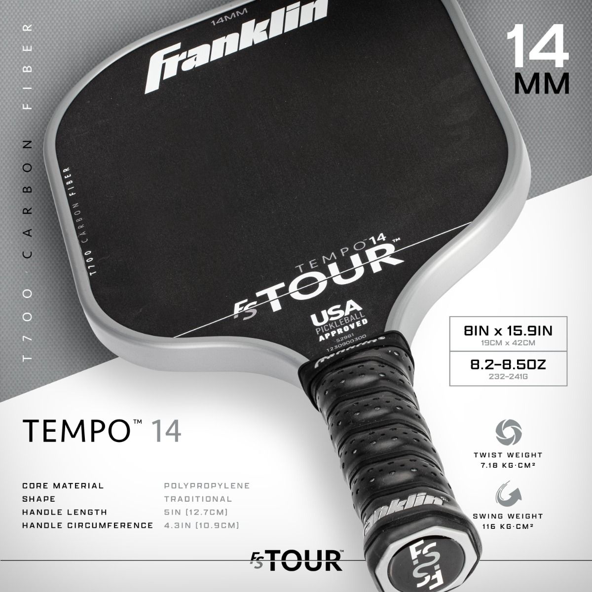 ピックルボールワン公式ショップ Franklin FS TOUR TEMPO 14