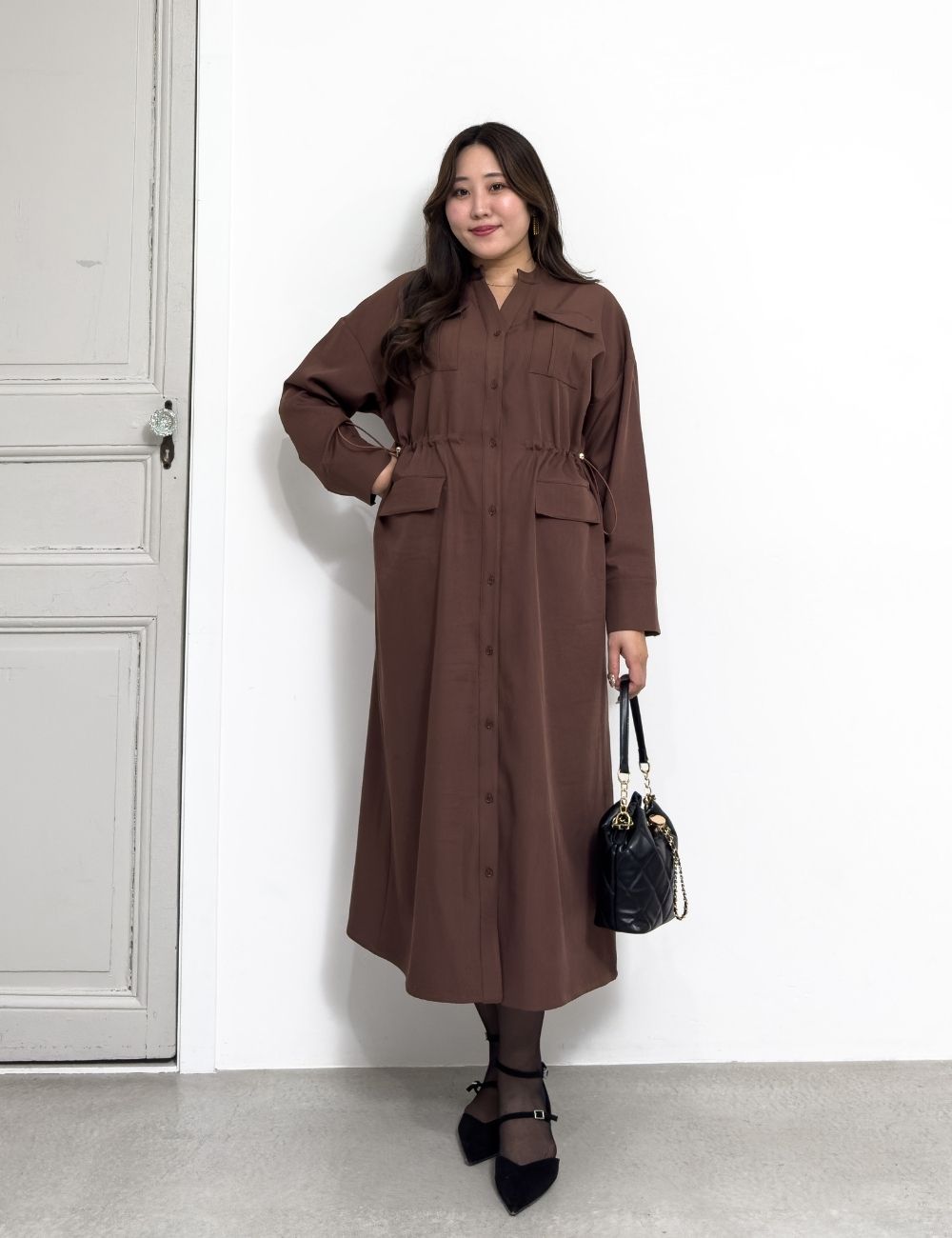 リアルフリードロストシャツワンピ | CINEMATIQ by Pinup Closet