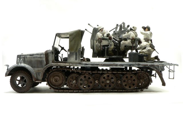 プラモ日記 » ドイツ・8トンハーフトラック4連高射砲 その9 完成!!