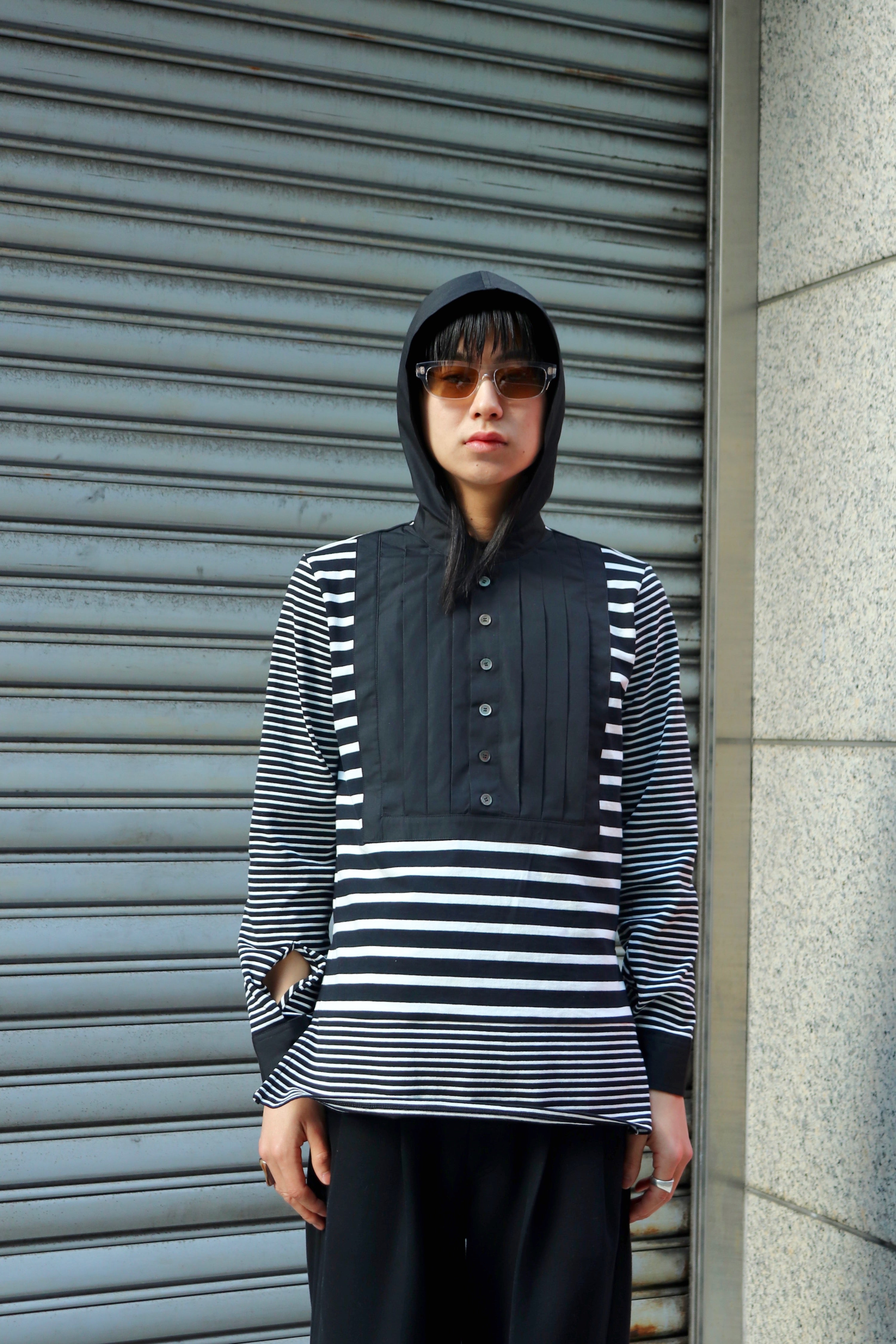 MASU(エムエーエスユー)のMARINE PULLOVER SHIRT BLACKの通販｜PALETTE