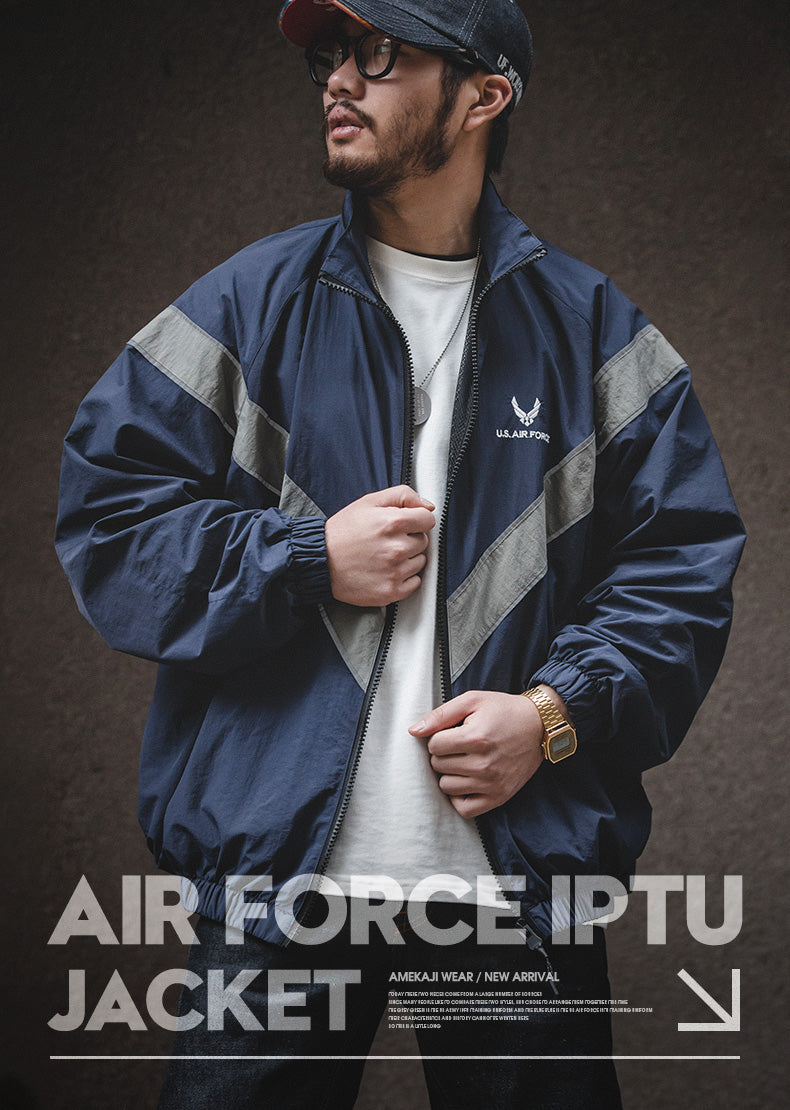 2色展開△USアーミーエアフォース ナイロン ブルゾン▽M～2XL