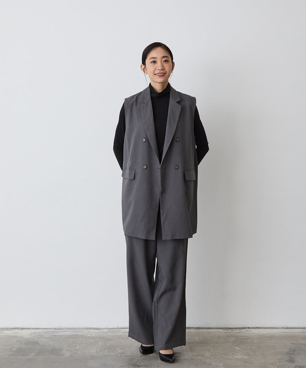 MOM：ダブルボタンテーラードベストセットアップ