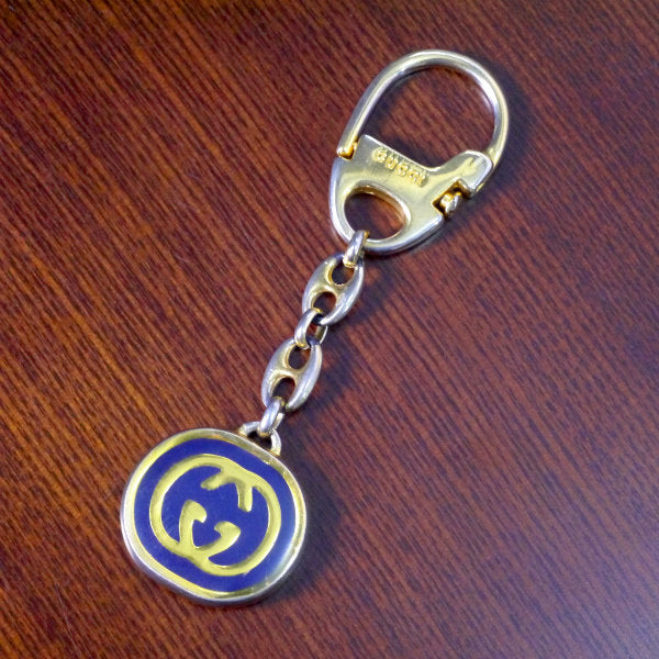 OLD Gucci インターロッキングGキーホルダー（青） – Vintage Shop Rococo