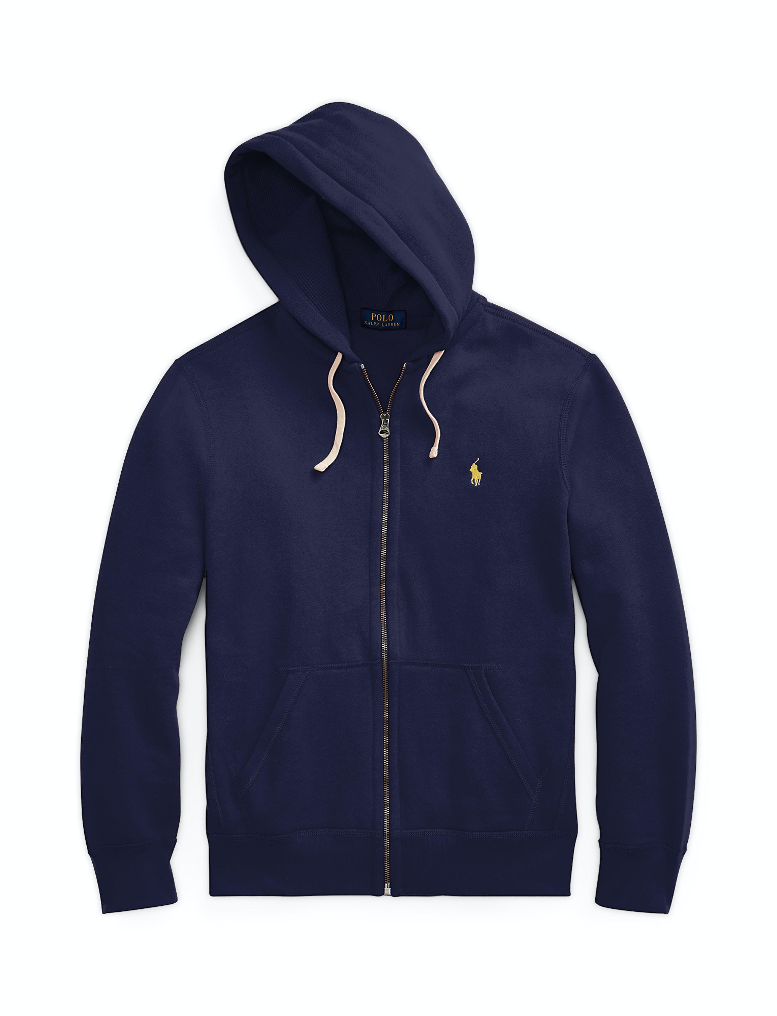 Polo Ralph Lauren Fleece Full-Zip Hoodie Navy – routleys.com.au