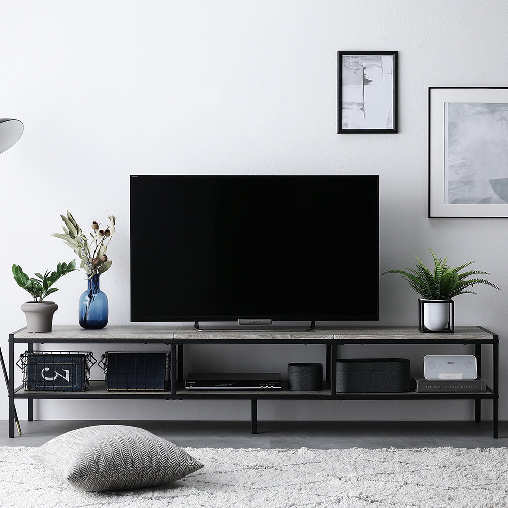 テレビボード単品（幅180cm） 『Rectico レクティコ』/異素材MIX