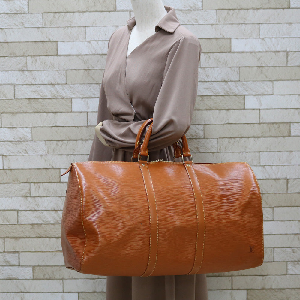 Used] Louis Vuitton Boston Bag Epi Keepall 50 Epi Leather M42953
